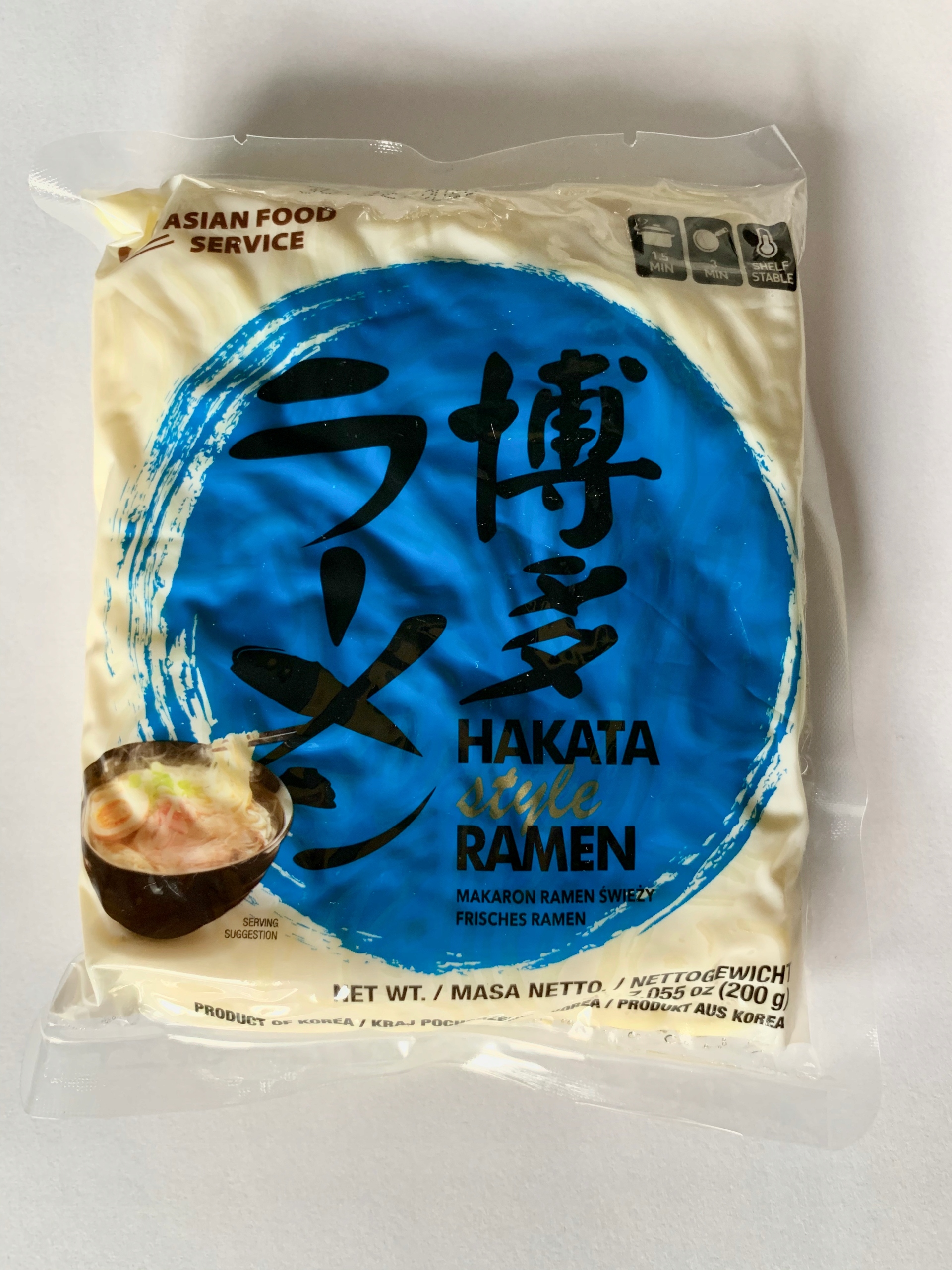 

Świeży makaron ramen 30x200g