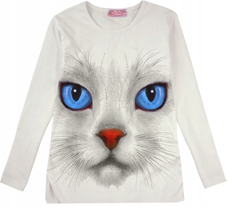 

Your World Bluzka Tunika Kot oczy Ecru 140 H205F