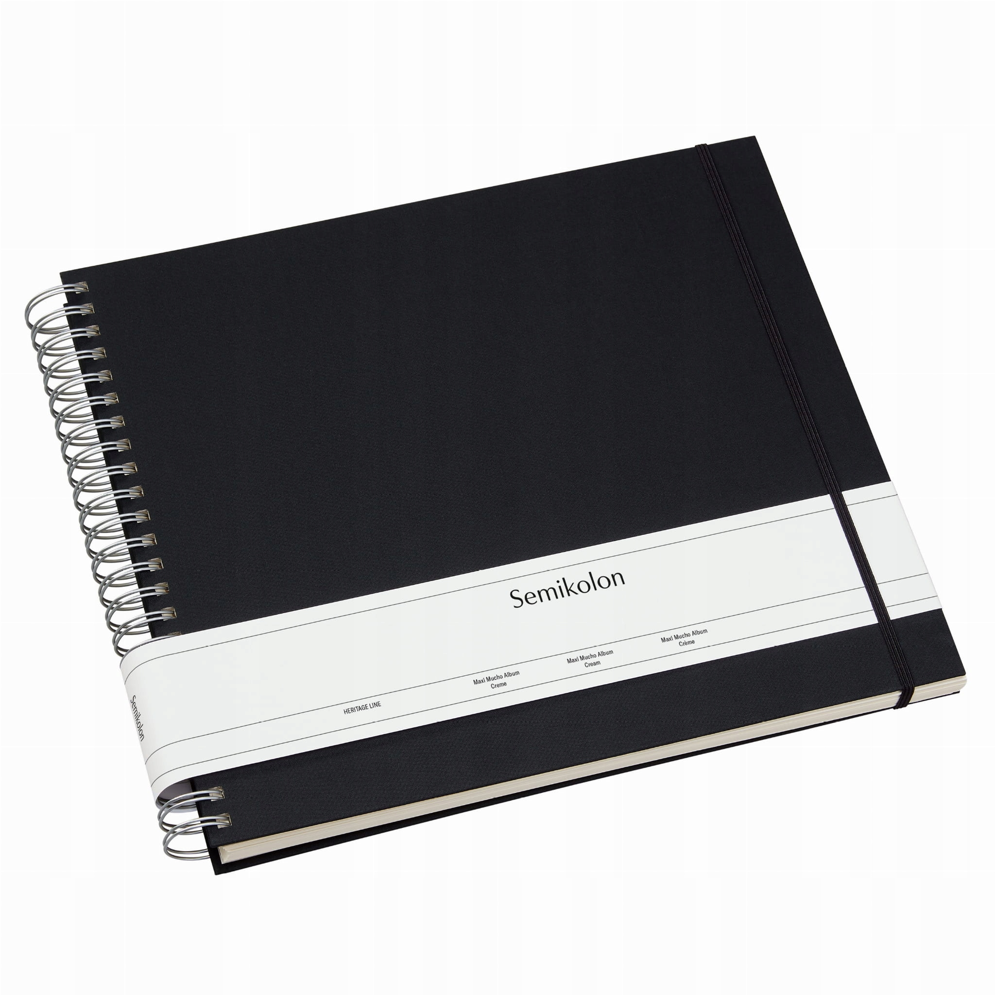Album Semikolon Maxi Mucho, krémové listy, černá barva
