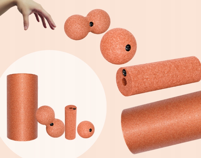 ZESTAW ROLLERÓW DO MASAŻU WAŁEK DUŻY MAŁY PIŁKA POJEDYNCZA DUOBALL EPP 4W1 Materiał dominujący pianka