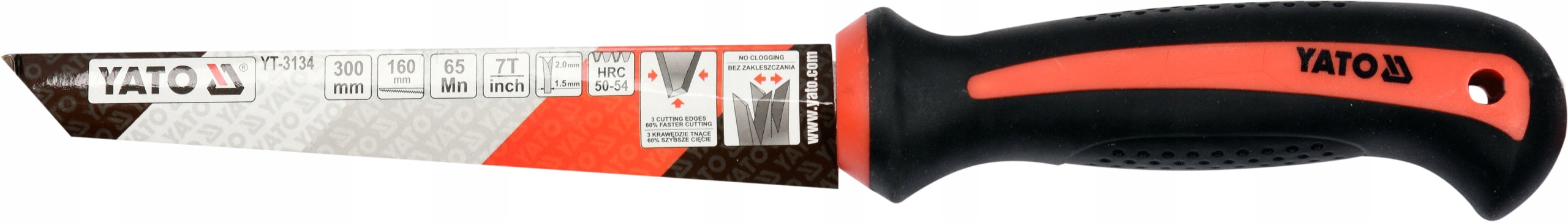 PIŁA BRZESZCZOT DO DO PŁYT G/K 150MM YATO Długość ostrza 160 mm