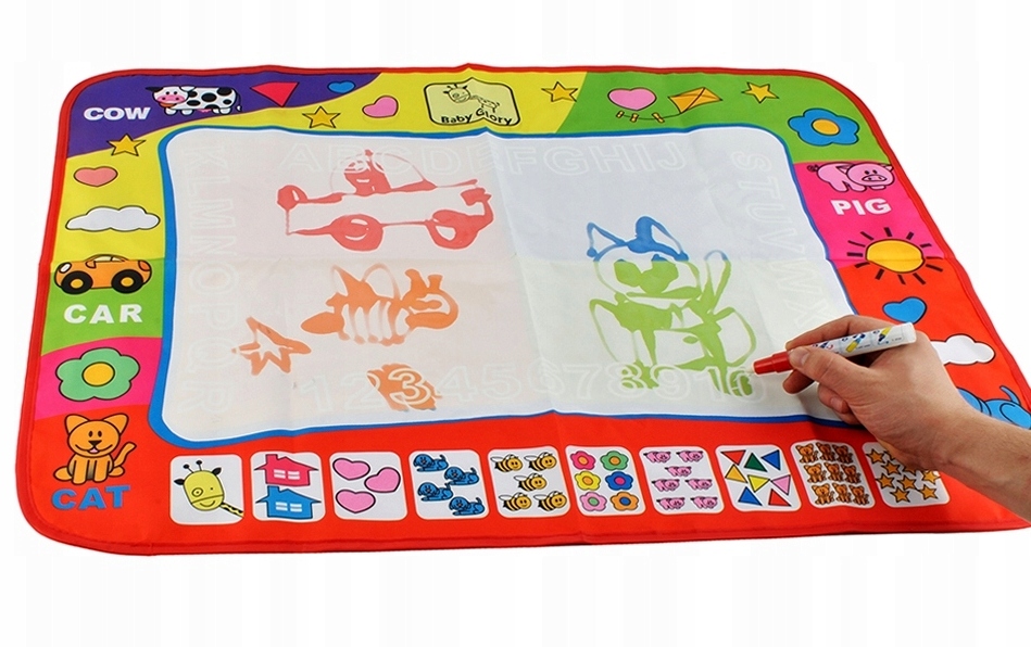 

Duża Mata Wodna do Rysowania Malowania 2 Pisaki