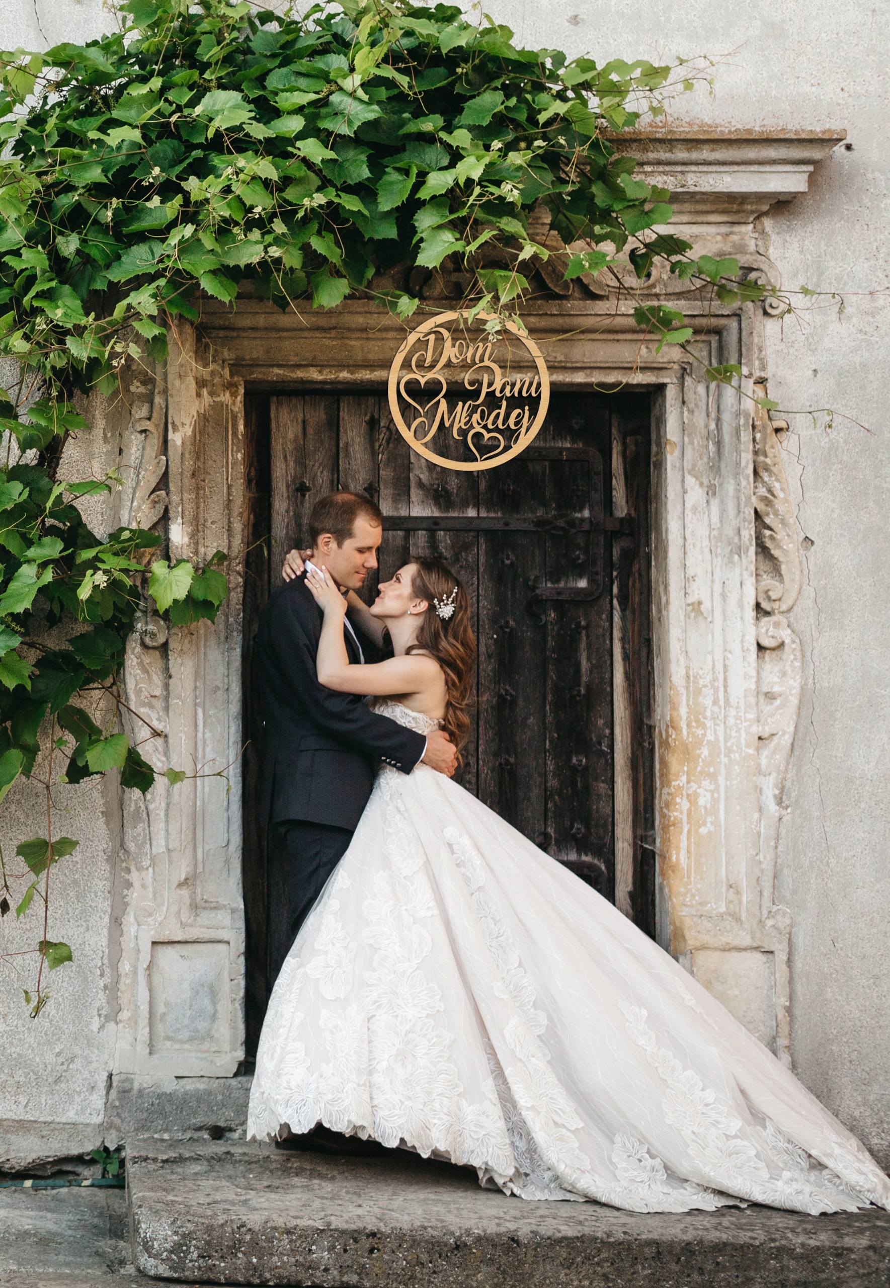 Dom Pana MŁODEGO NAPIS ŚLUB ręcznie malowany 40cm Marka inna