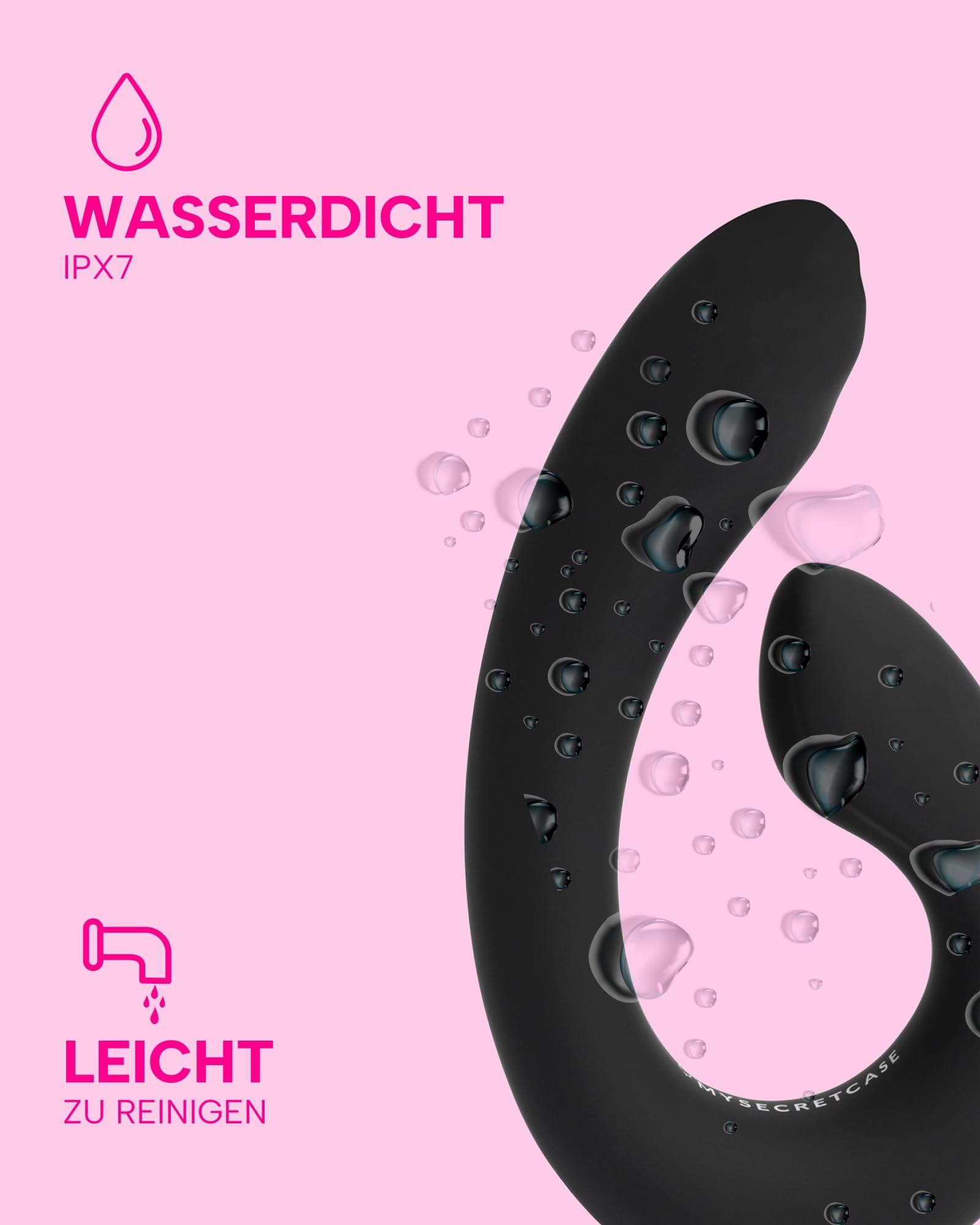 MYSECRETCASE Wibrator Dildo Zestaw dla Kobiet i Mężczyzn, 9 Trybów — miniatura 4