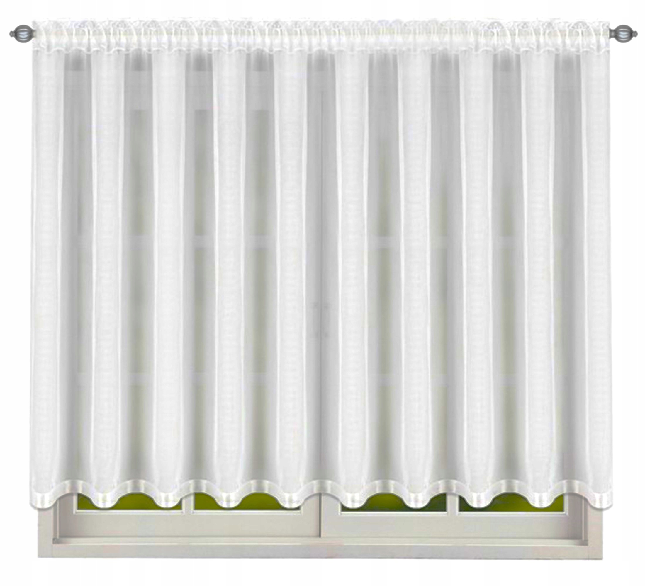 FIRANY GOTOWE 400 X 170 CM FIRANA PROSTA BIAŁA Marka inna