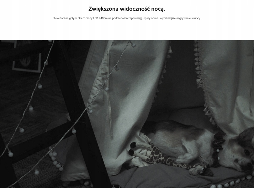 KAMERA IP WIFI WEWNĘTRZNA OBROTOWA FULL HD SMART XIAOMI CAMERA ANDROID IOS Model C200