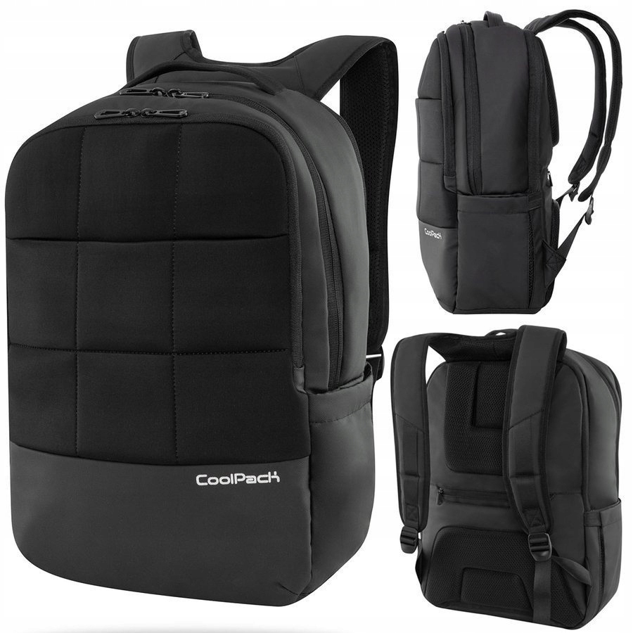 Klasický Batoh Coolpack Border Černý Na Dokumenty Notebooku