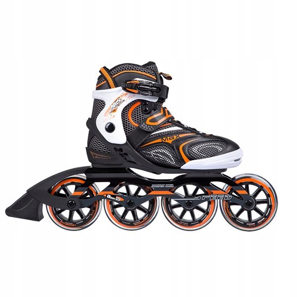 Černé Pohodlné Brusle 2V1 vel. 40 Nils Durable