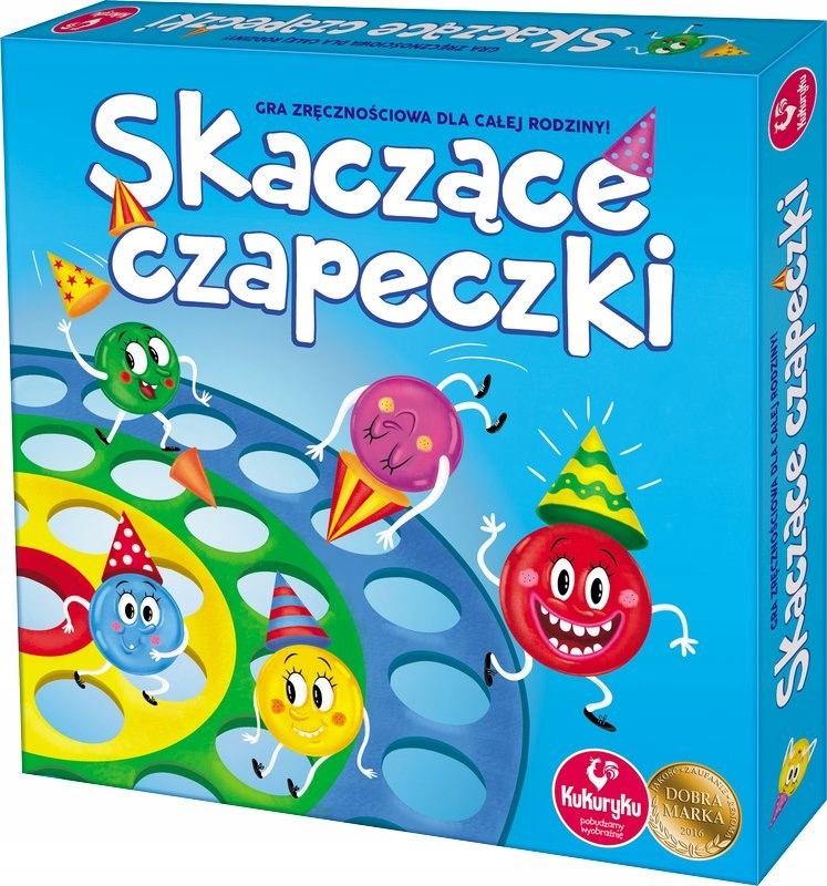 

Skaczące Czapeczki Gra Zręcznościowa Kukuryku 5+