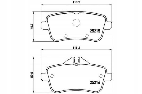 Brzdové Destičky Brembo 64203320 64206820 A0064203
