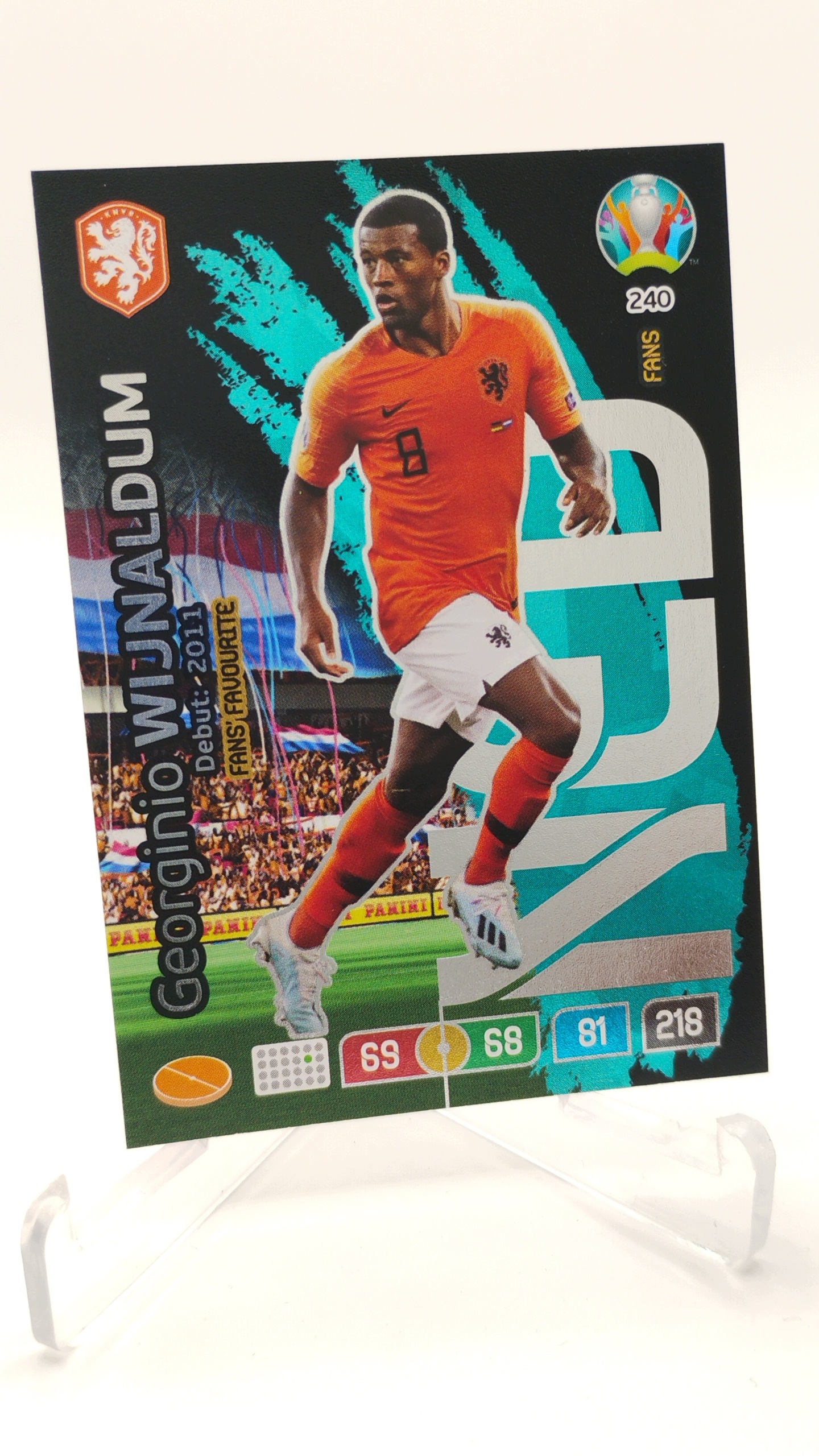 Panini Euro 2020 Fans Fans' Favourite 240 Georginio Wijnaldum Holandia
