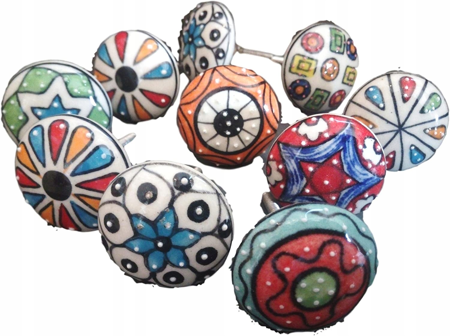 

Gałki Ceramiczne Do Mebli Kolorowe Vintage Retro