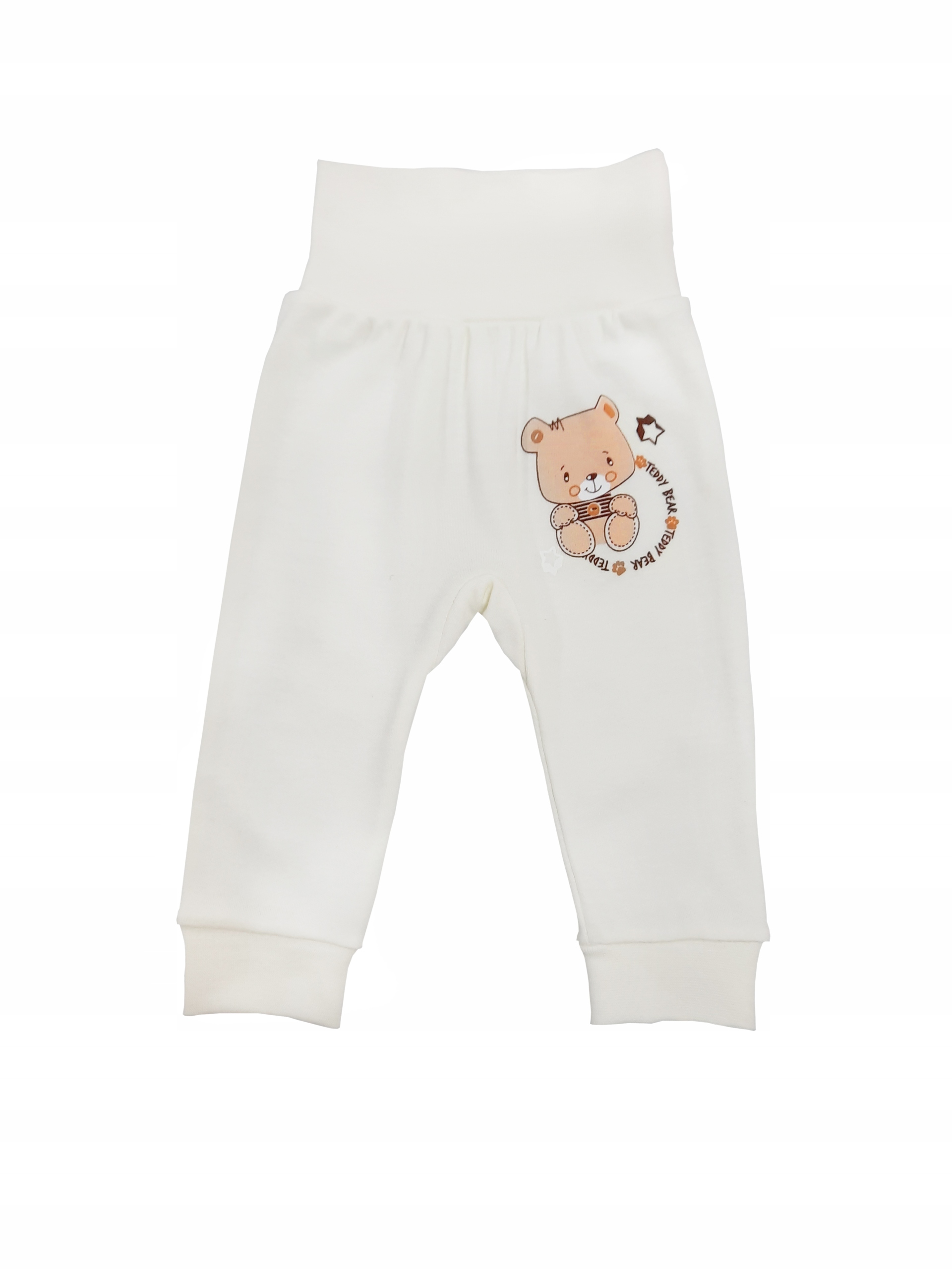 Spodenki 68 ecru sitodruk "Miś'"