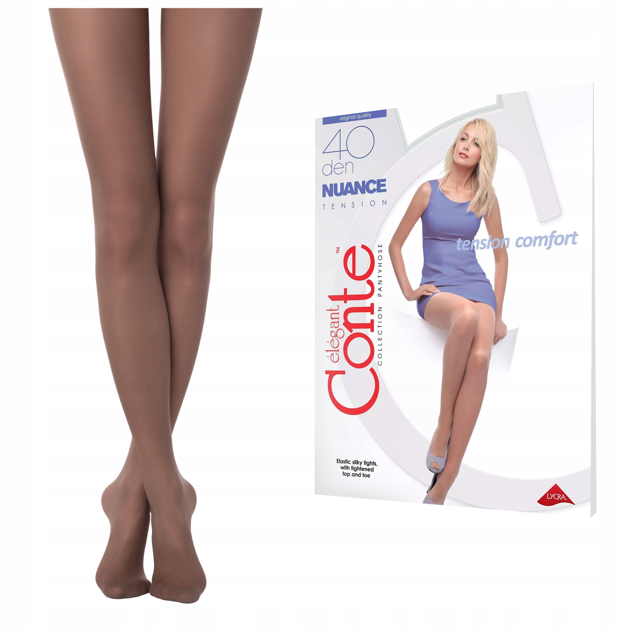 

Rajstopy Conte Nuance 40 den lycra Shade 6 matowe