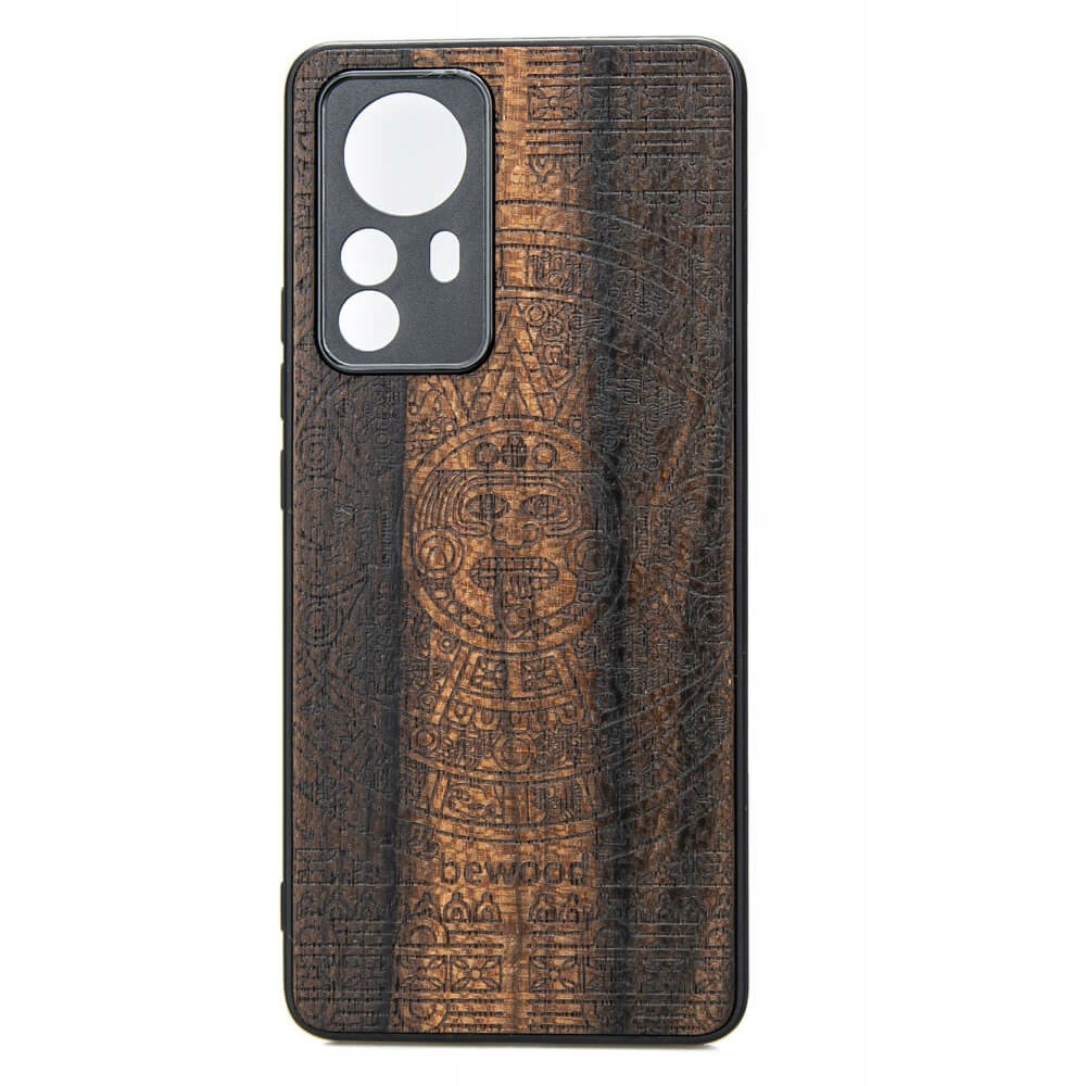 Dřevěné Pouzdro Bewood pro Xiaomi 12T Kalendář Aztécký Ziricotte