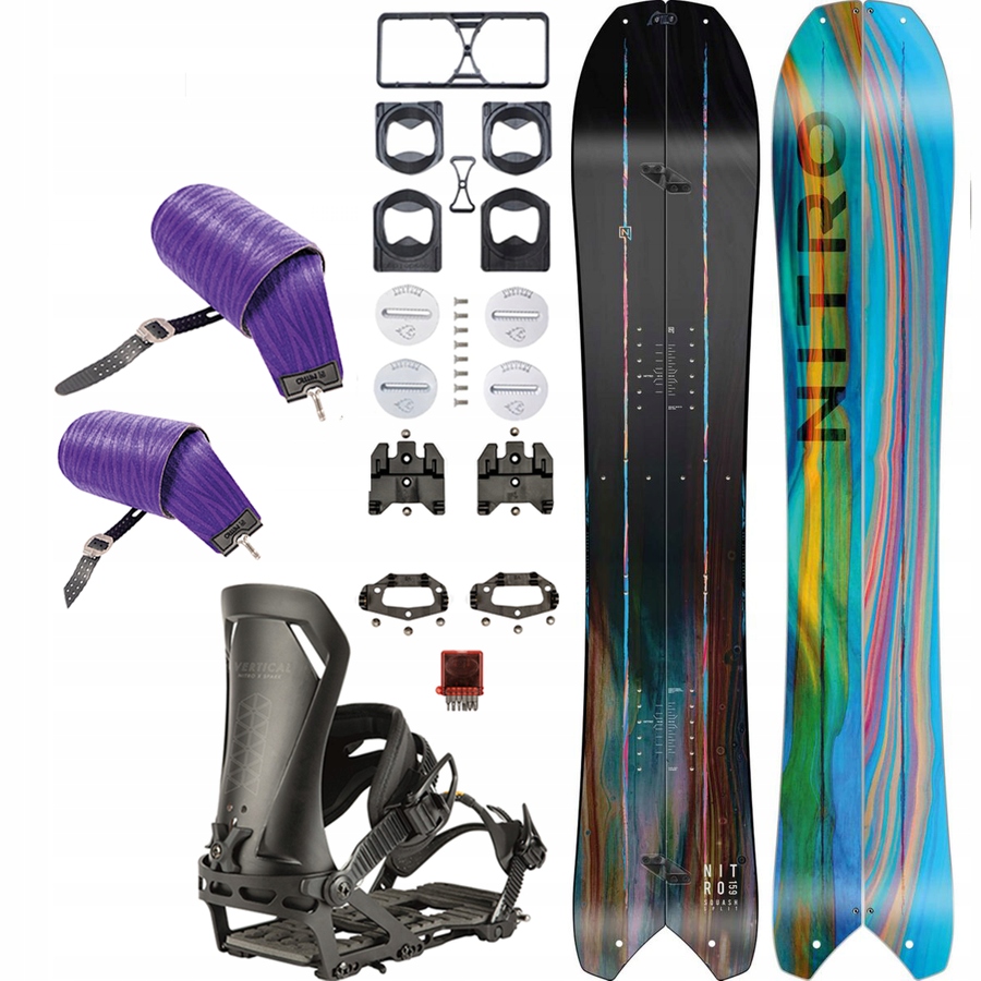 Splitboard NITRO Squash wiązania pucki | 152cm + M