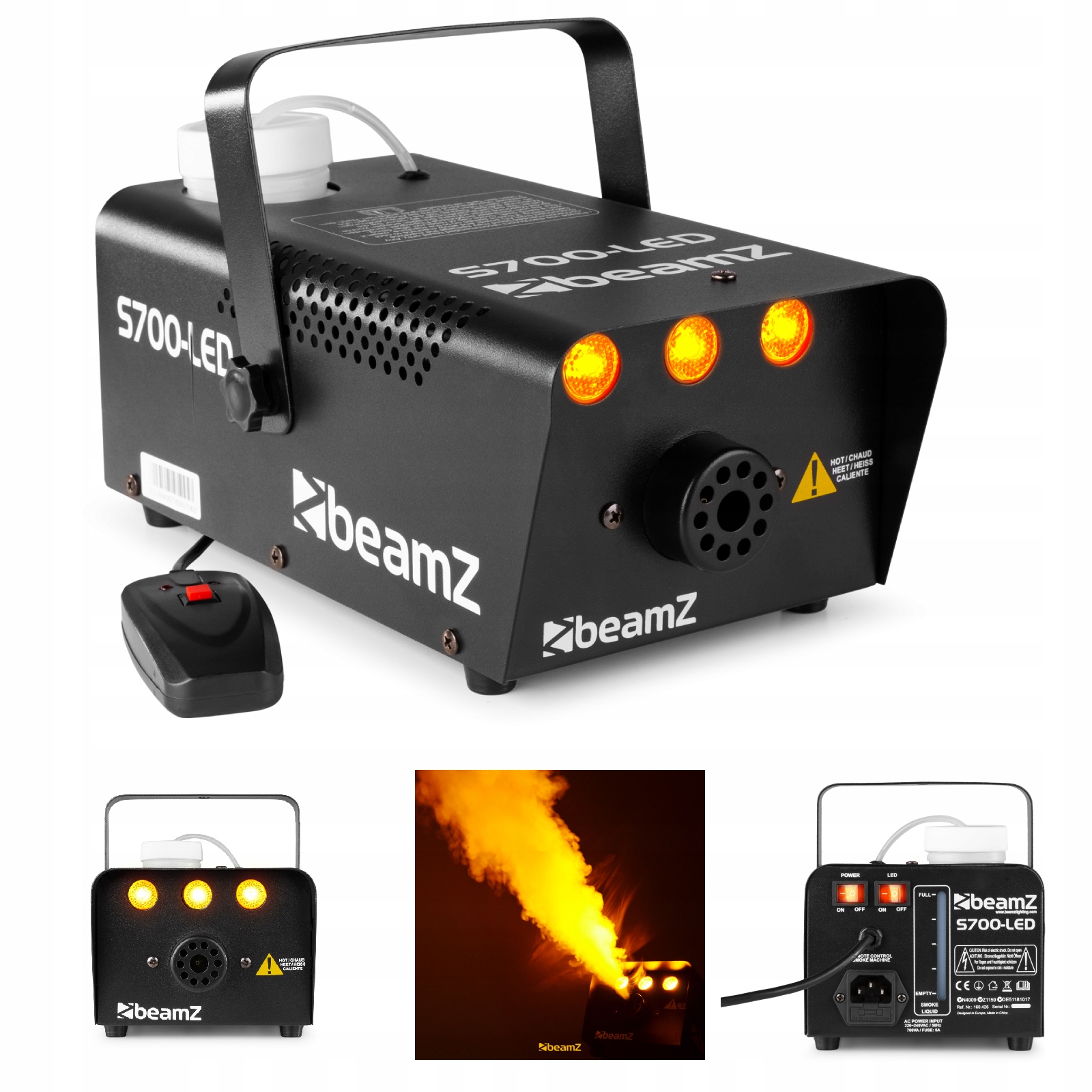 

Maszyna do dymu dymiarka z efektem Led 700W pilot