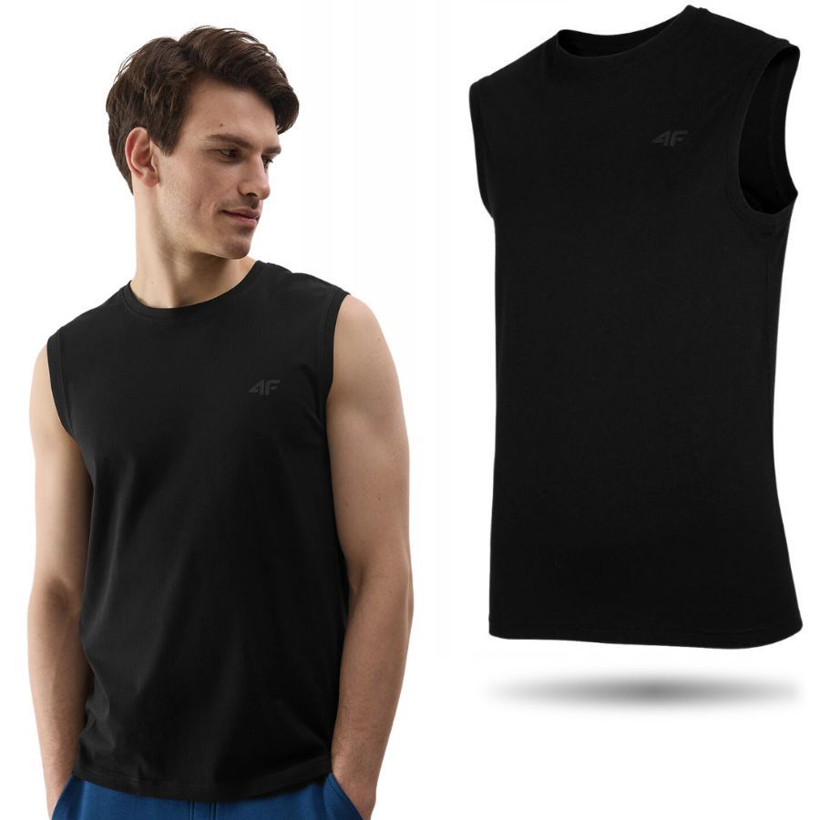 KOSZULKA MĘSKA 4F BEZ RĘKAWÓW TANK TOP PODKOSZULEK NA CO DZIEŃ