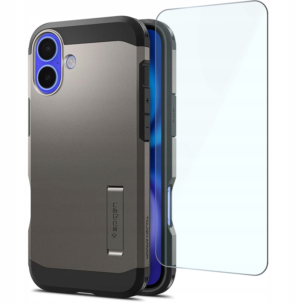 Etui Spigen do iPhone 16, mocne, ochronne, case do MagSafe szkło