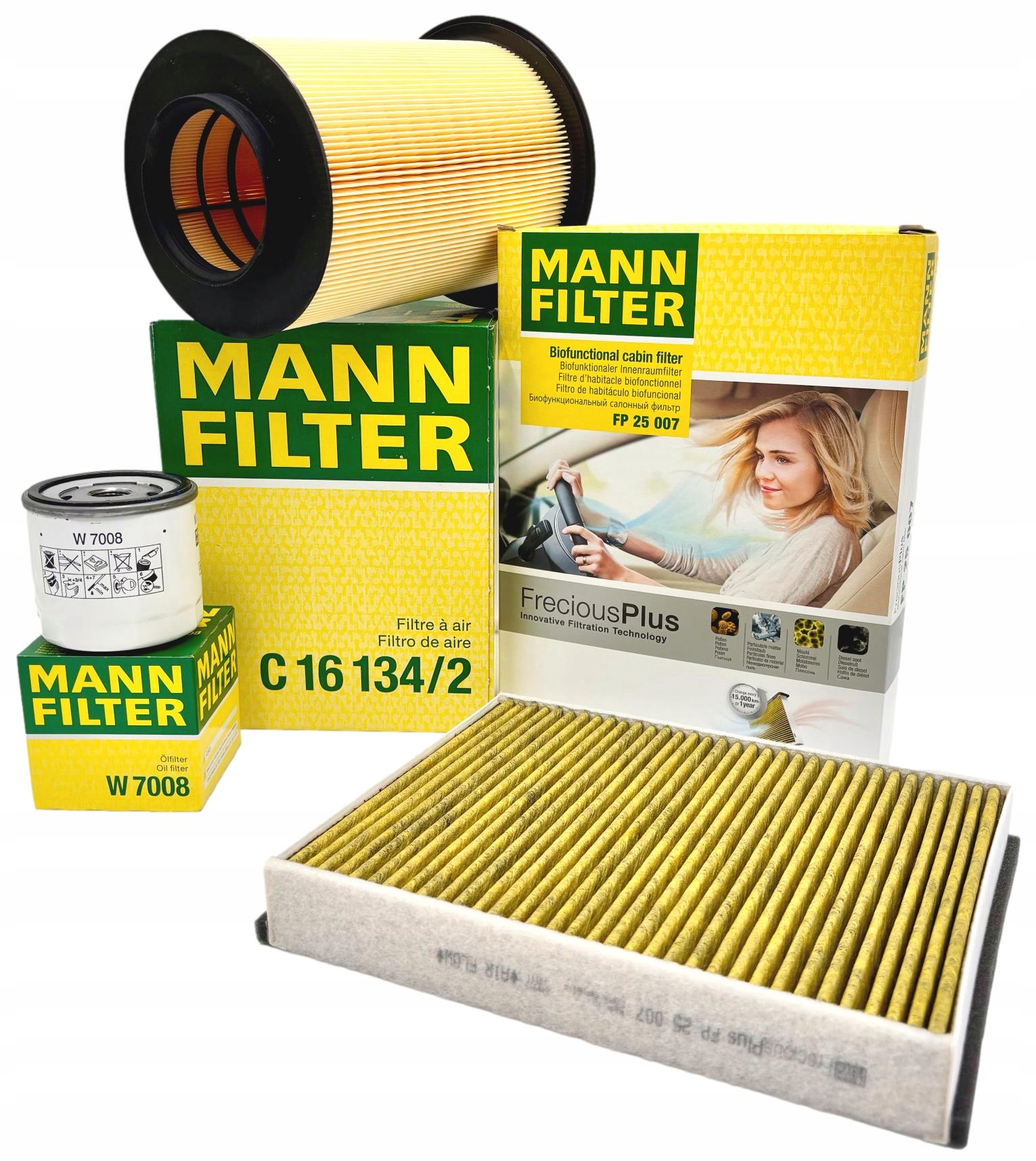 Mann Sada Filtrů Ford Kuga II 14-19 1.5 EcoBoost 150KM 182KM