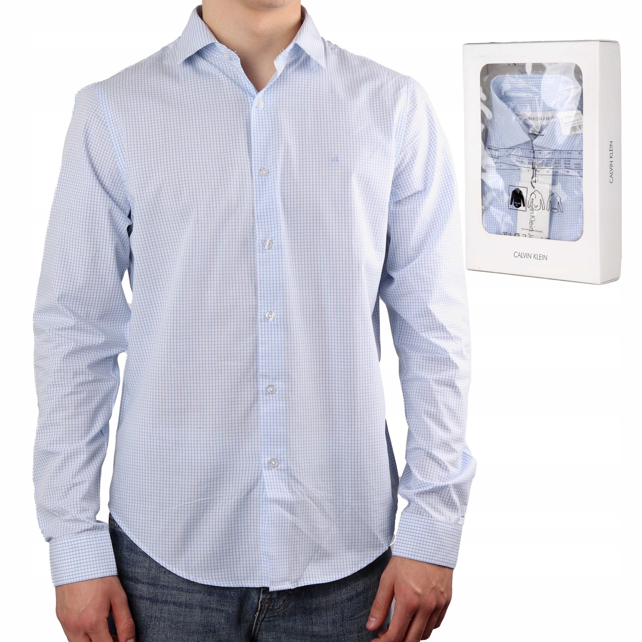 Košile Calvin Klein Gingham Shirt Blue/multi