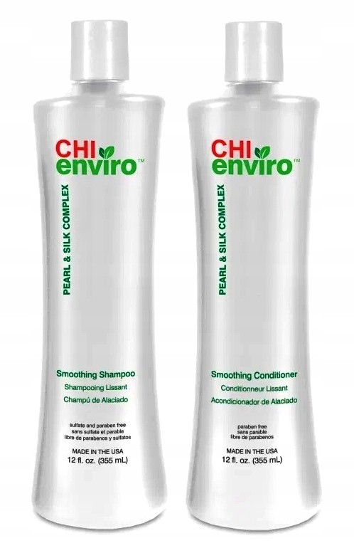 Chi Enviro Smoothing Szampon i Odżywka Zestaw wygładzający 2x 355ml