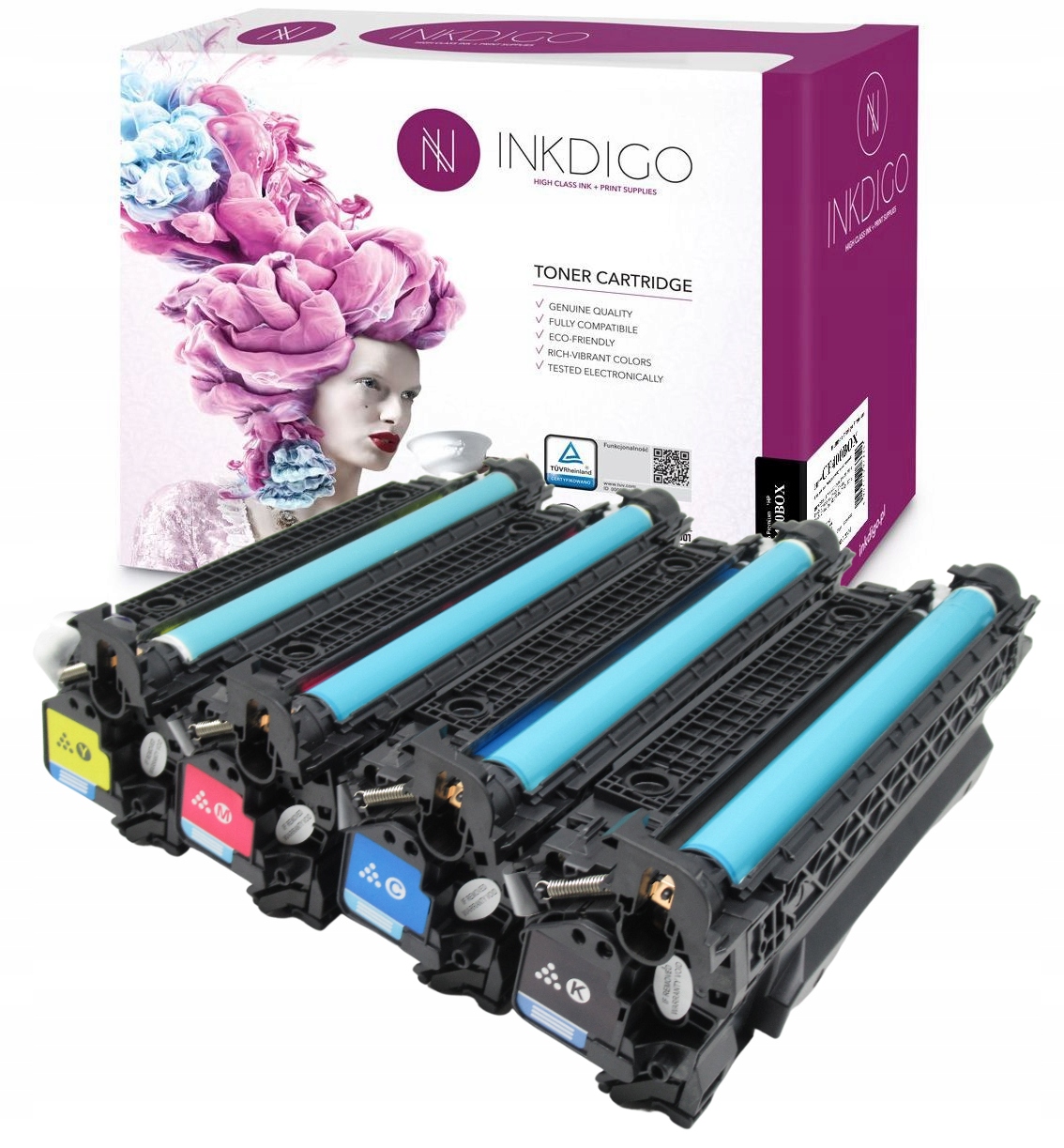 

4xToner do Hp CE400X 401A 402A 403A M570 M575 M551