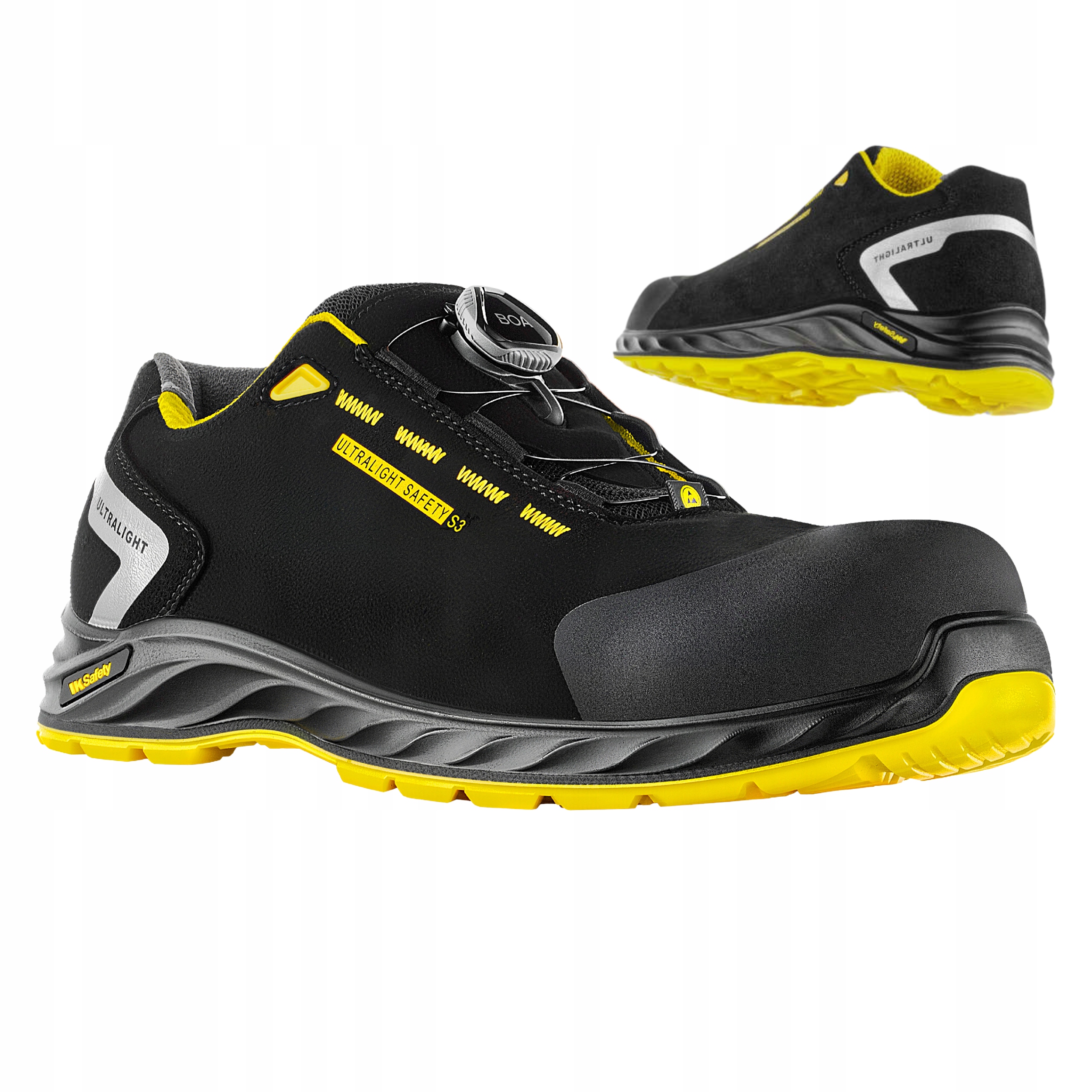 Buty robocze S3 Boa Wodoodporne z Noskiem Antystatyczne Metal Free Lekkie