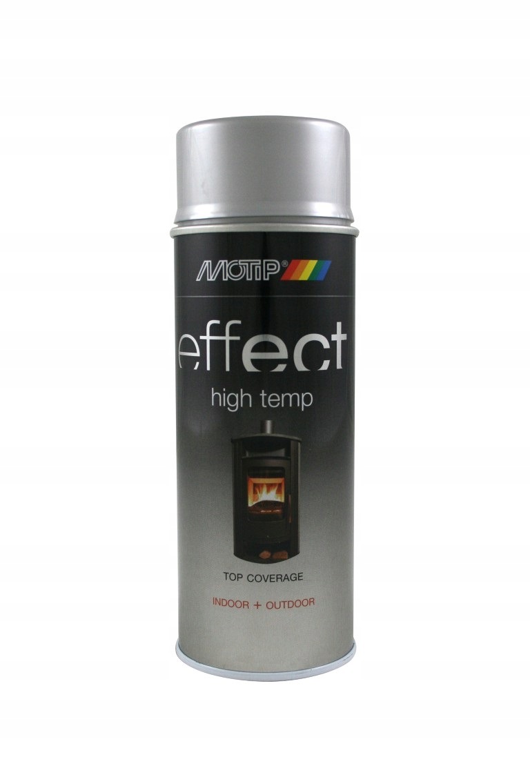 Motip Effect farba żaroodporna 800 °C w sprayu srebrna 400 ml