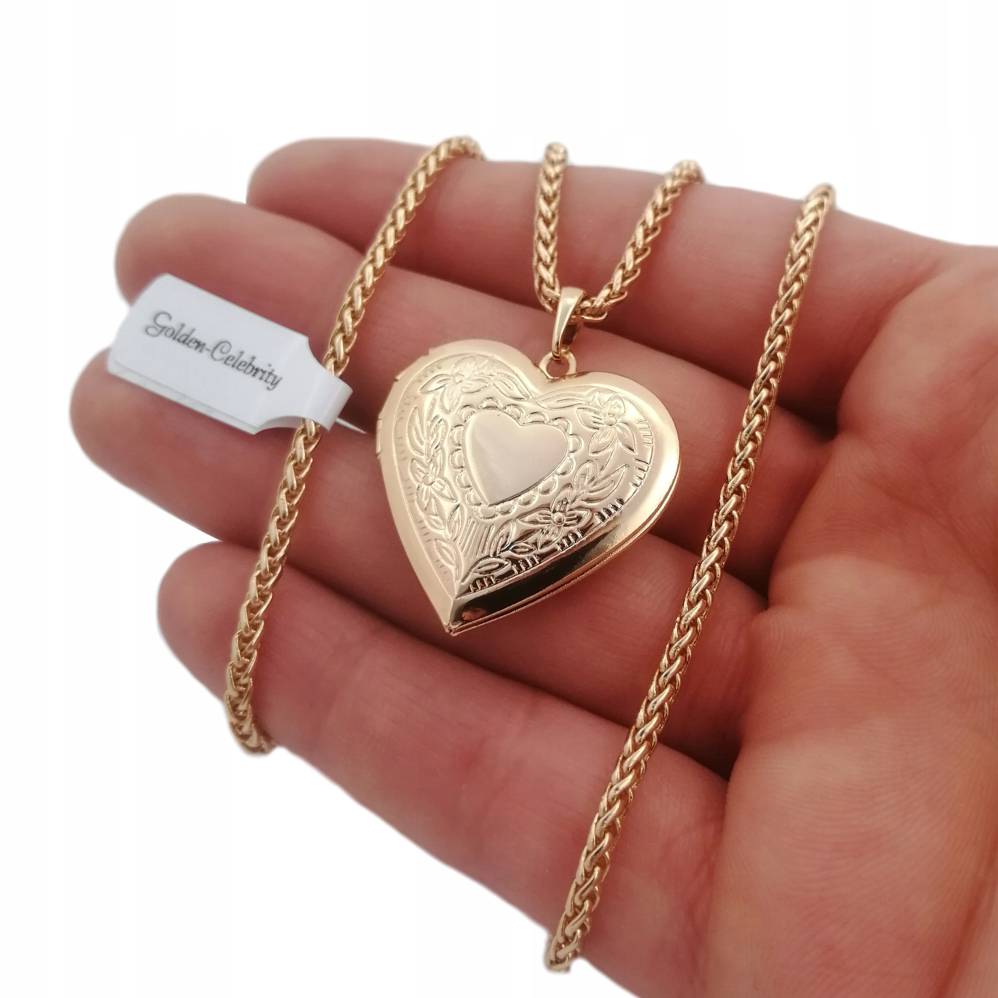 

Złoty Naszyjnik Serce Otwierane 18 Karatów Prezent