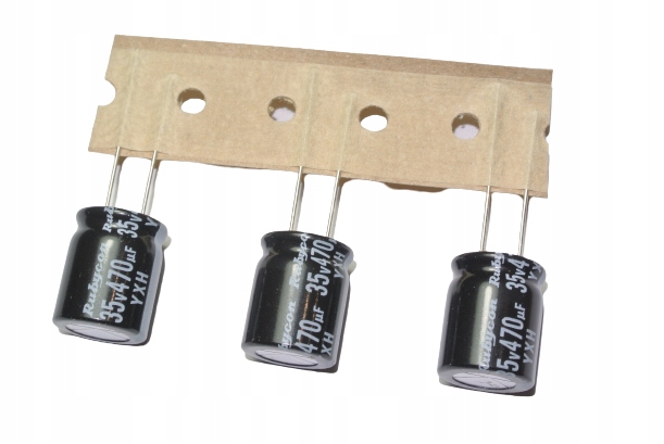 

Kondensator 470uF 35V 20% 105°C Rubycon 12.5x16mm