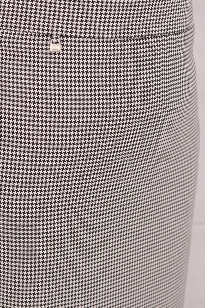 SPÓDNICA OŁÓWKOWA DAMSKA PEPITKA DO KOLAN KLASYCZNA POLSKI PRODUCENT Kolor dodatkowy biały