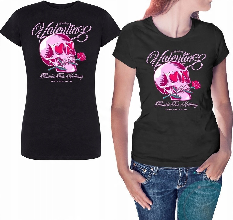 

Koszulka damska Death By Valentines, czarna XL