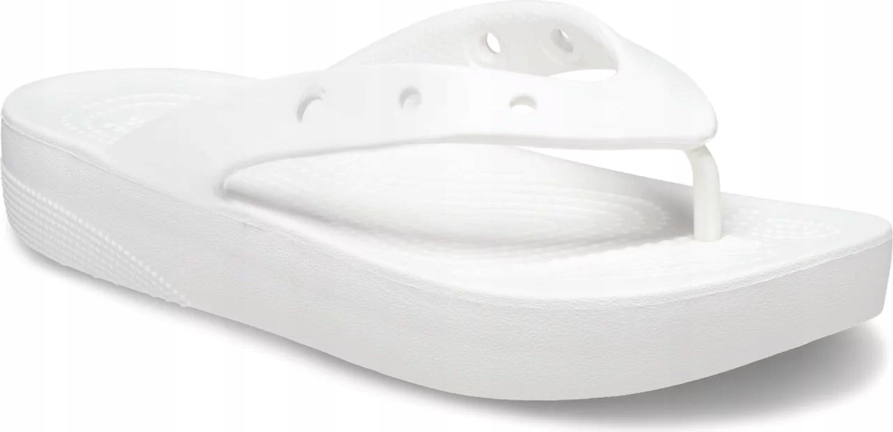 Crocs Dámské Žabky Na Platformě, Gumové, Zasouvací, Bílé, 38,5 CM