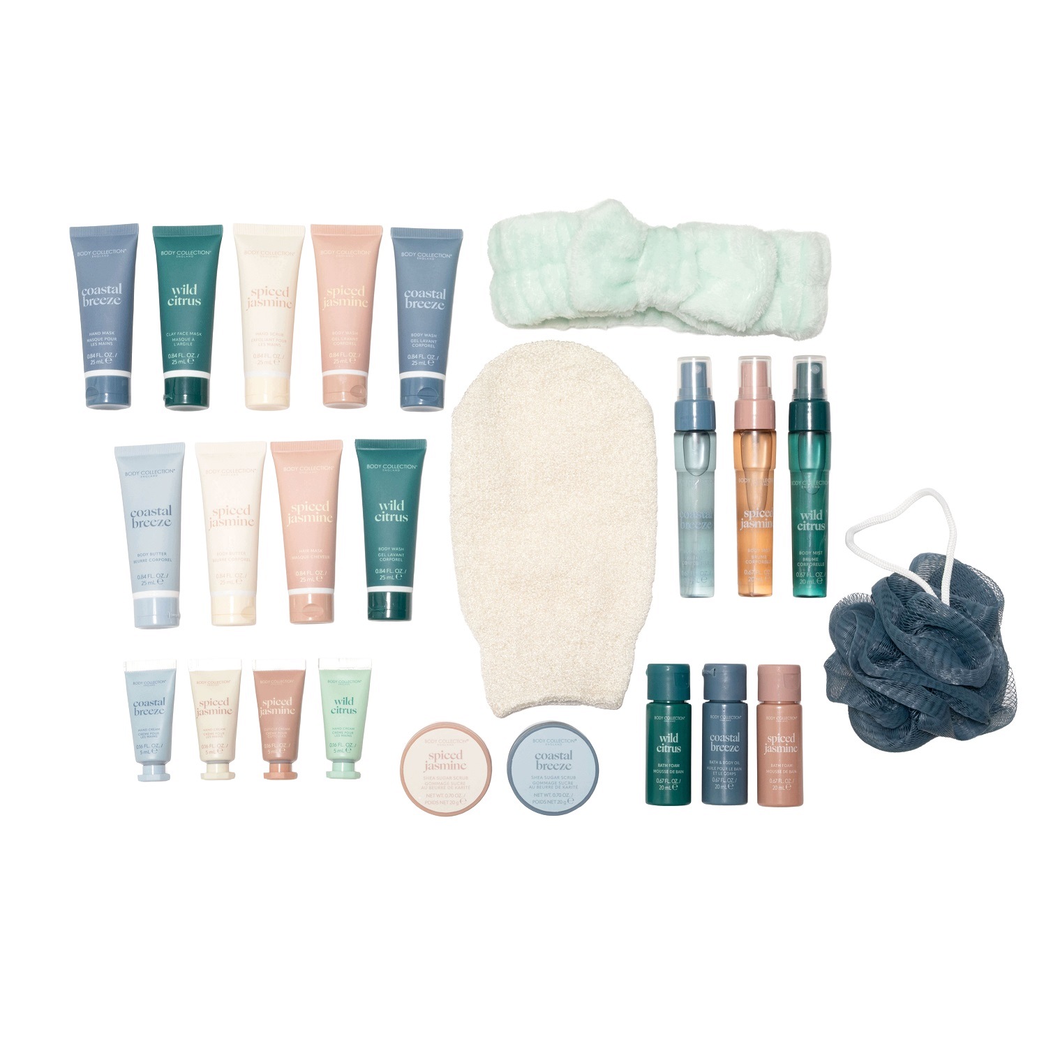 Адвент-календарь Body Collection, косметика для ухода за лицом и телом в косметичке, 24 коробочки — фото 4