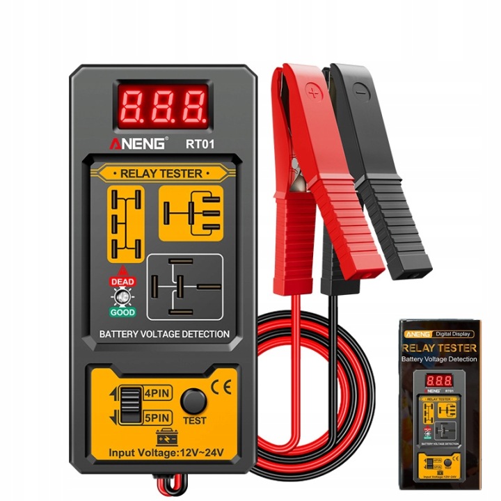 Uniwersalny Tester Przekaźników Samochodowych Skaner 11-25V Diagnostyka Led