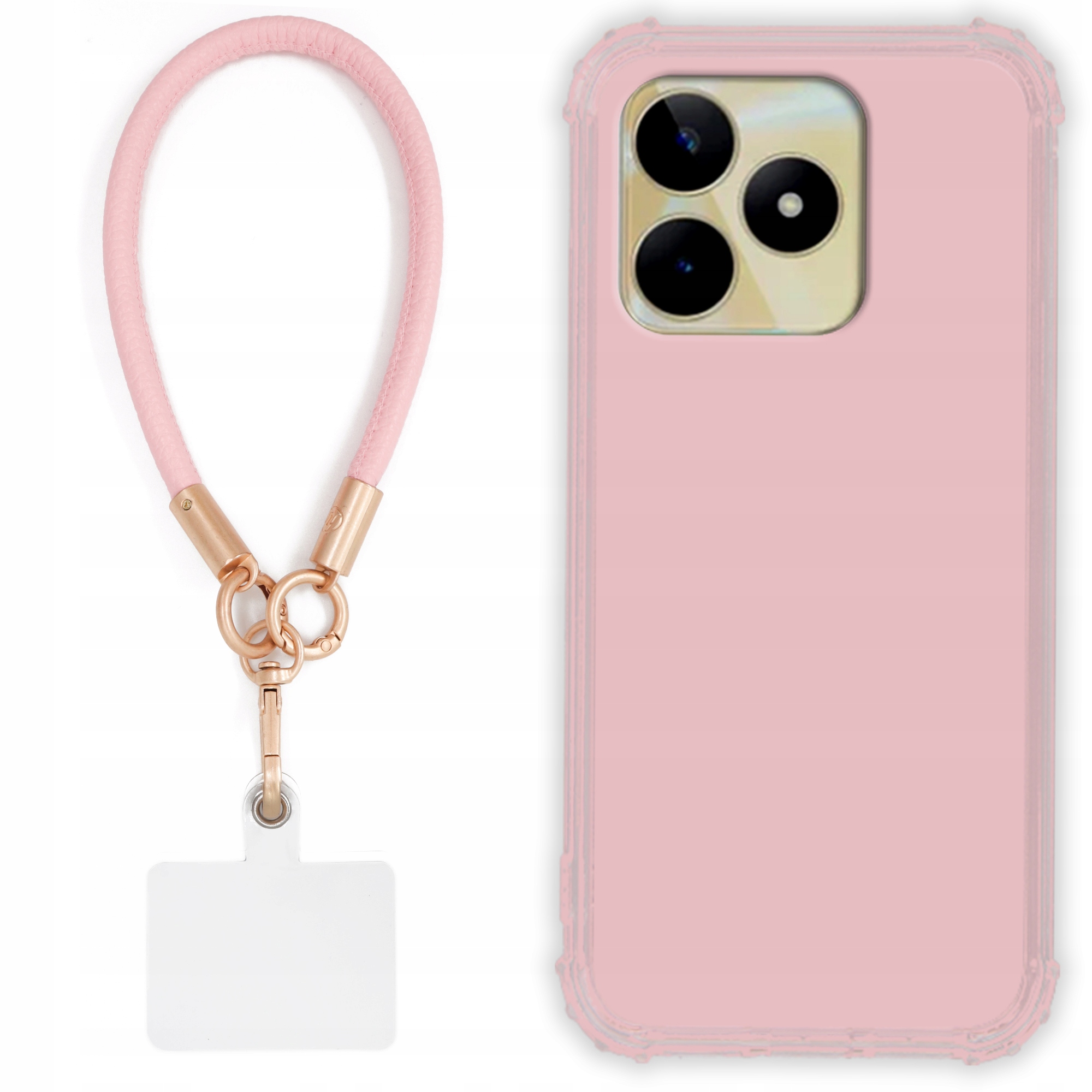 Pouzdro Pro Realme Note 50 Case Antishock Pinky Růžové vodítko Sada Odolné