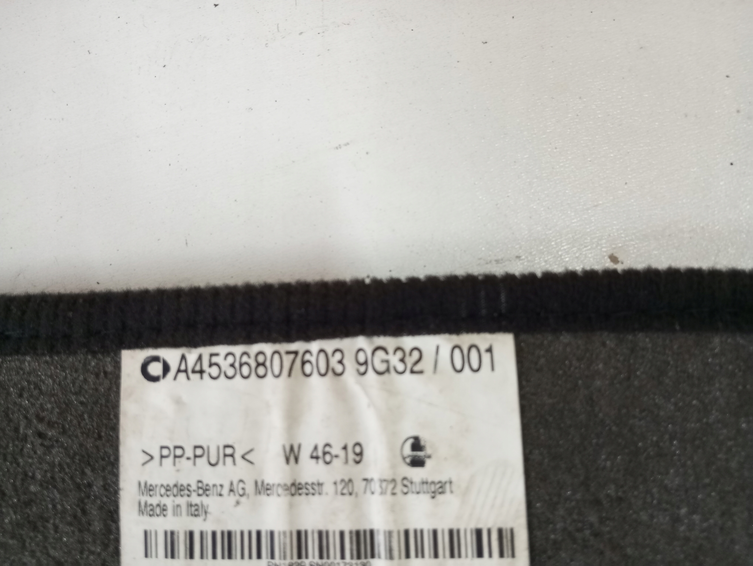 mat wiper SMART III A4536807603 A4536807803