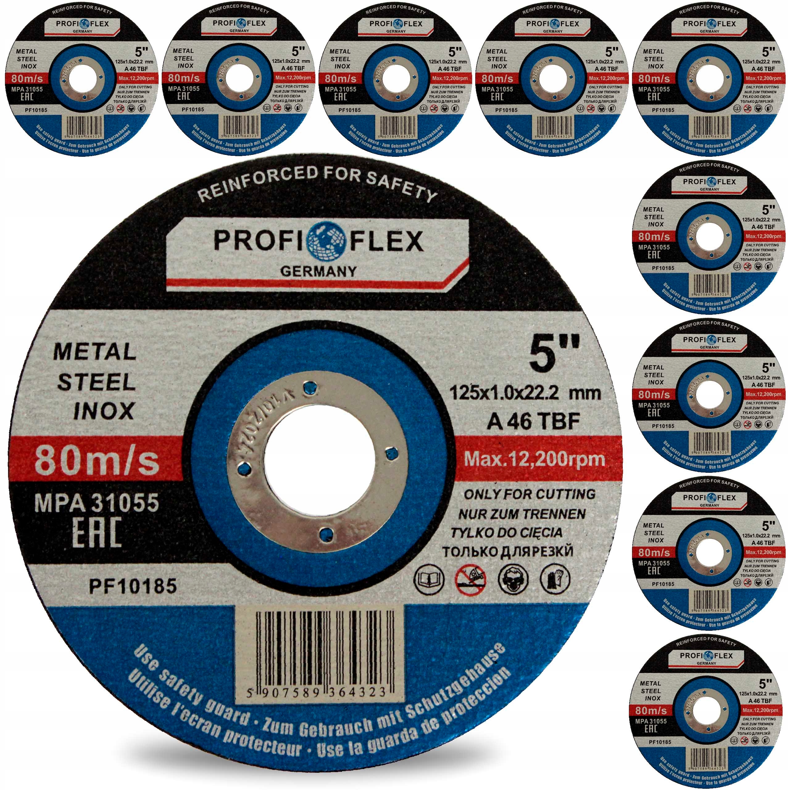 

Tarcza Do Cięcia Metalu Stali Inox 125x1 Profiflex