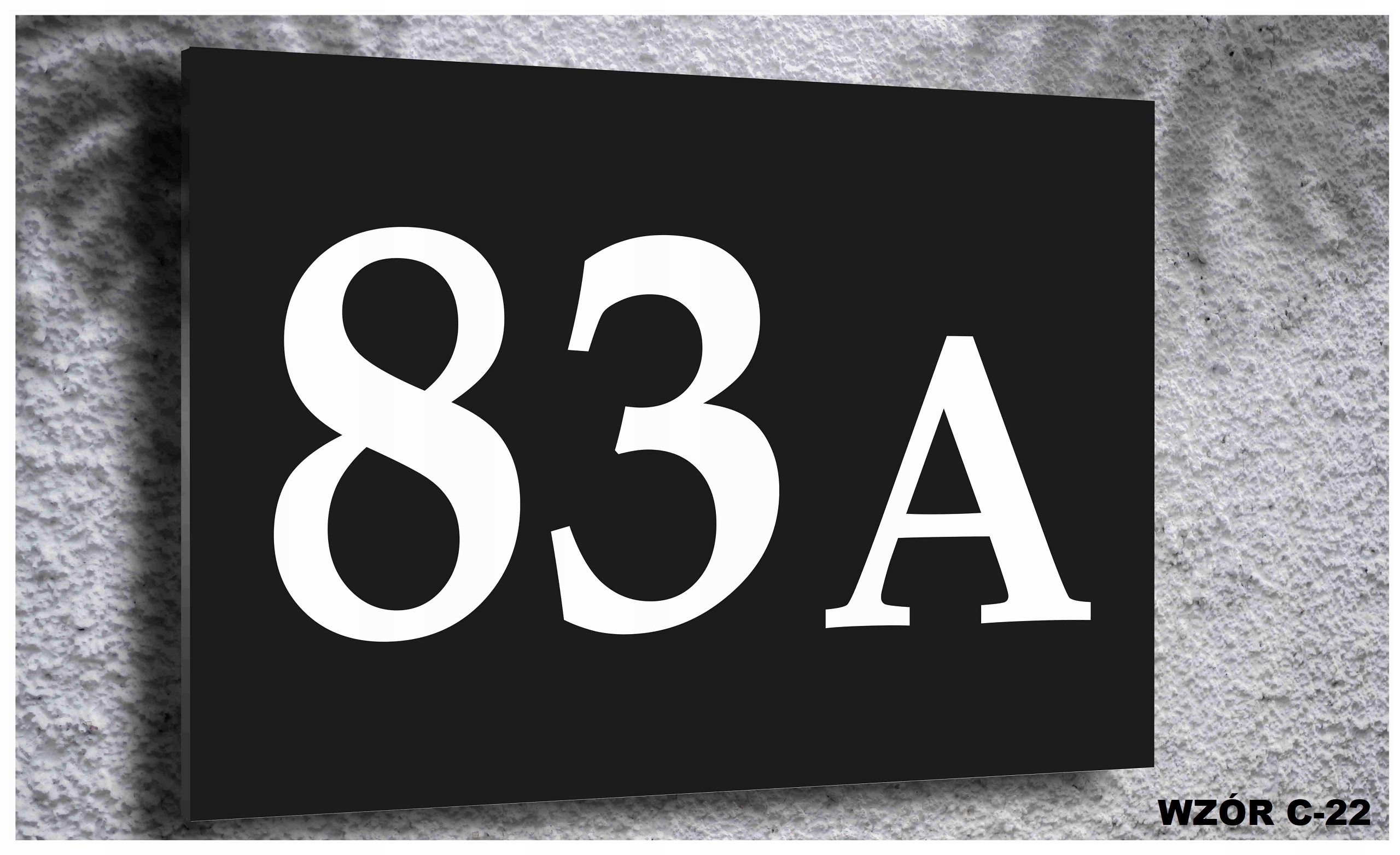 Tabliczka Tablica ADRESOWA ALUMINIUM Nr DOMU 20x30