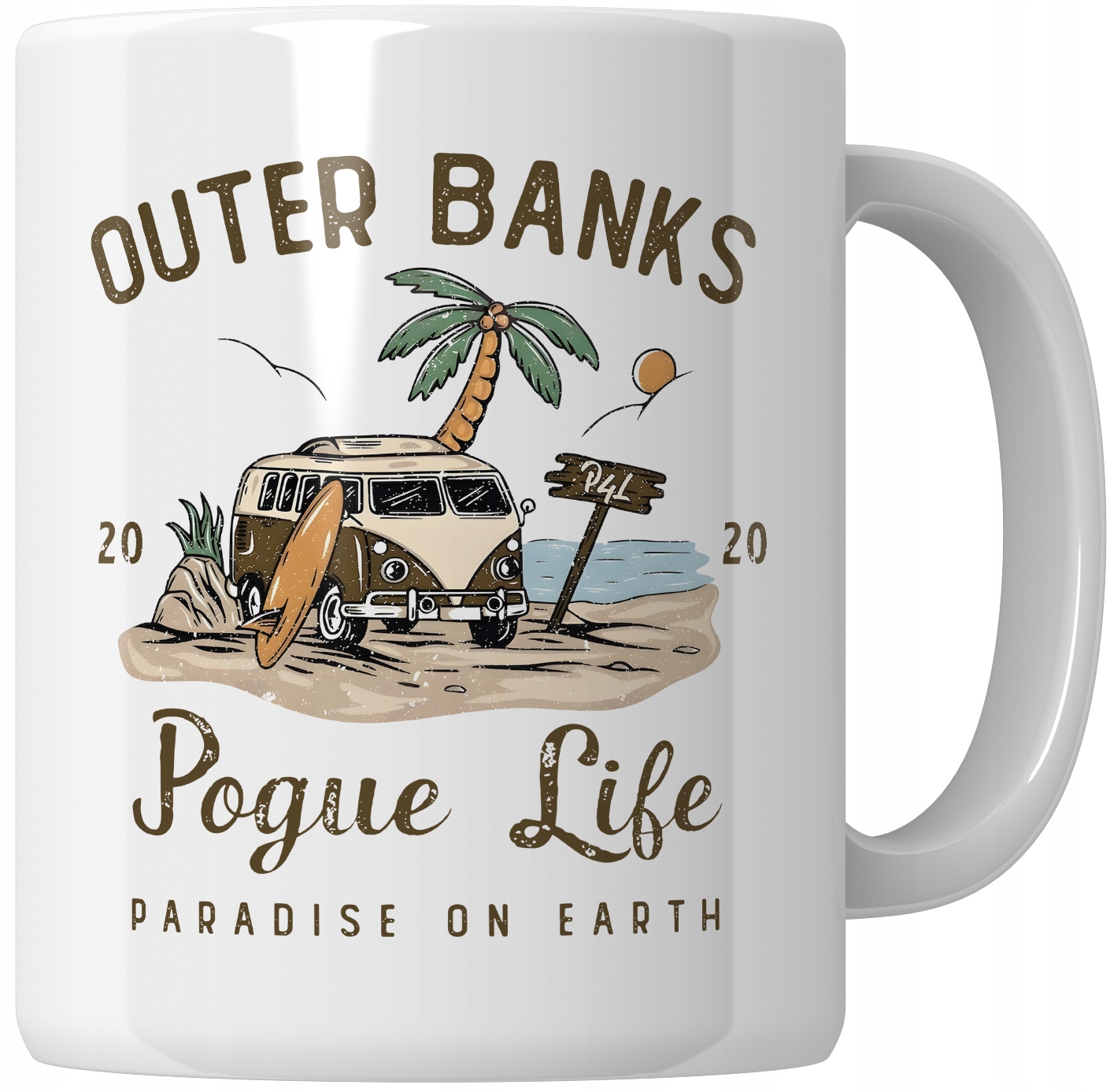 Kubek Outer Banks Serial biały Duży 330 ML