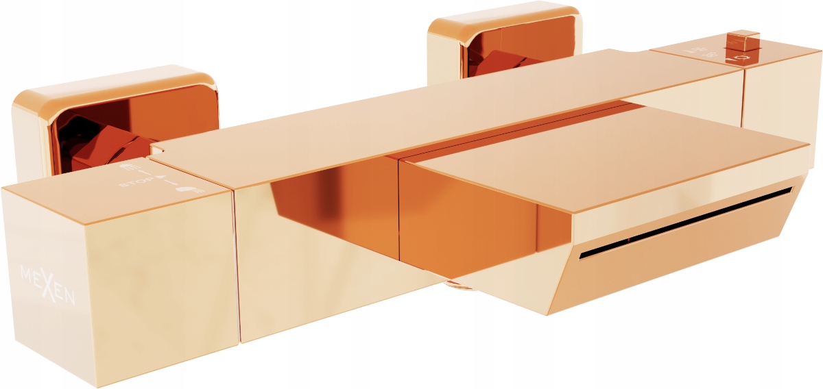 

Mexen Cube Bateria Wannowa Termostat Rose Gold