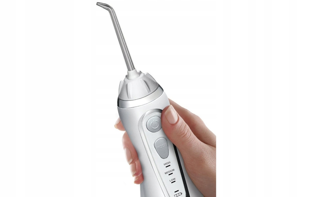 IRYGATOR BEZPRZEWODOWY WATERPIK WP-560EU CORDLESS ADVANCED + 4 KOŃCOWKI Kolor dominujący biały