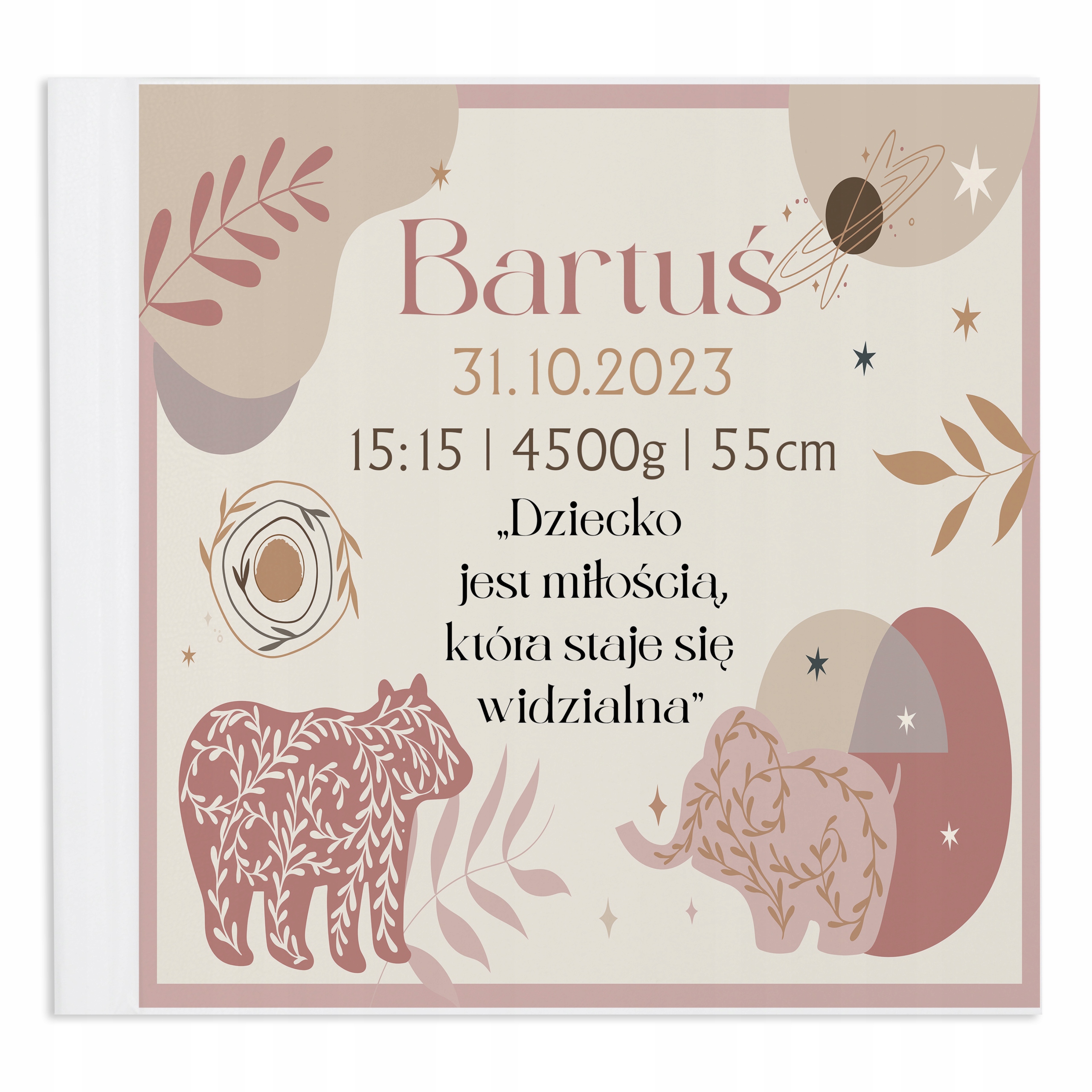 Album Modrý Na Fotografie Dárek Roček Narozeniny Metrička Jméno Vzory