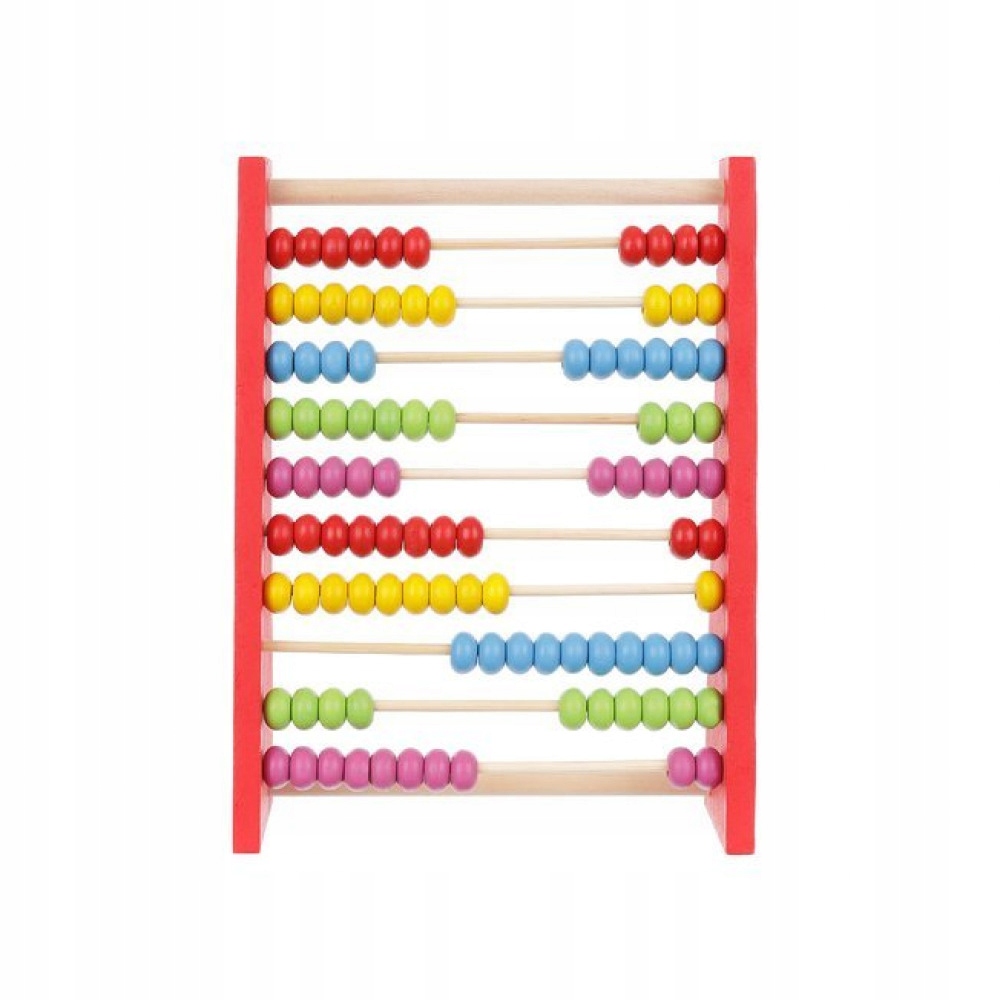 KOLOROWE LICZYDŁO drewniane MONTESSORI edukacyjne Marka Zhiy