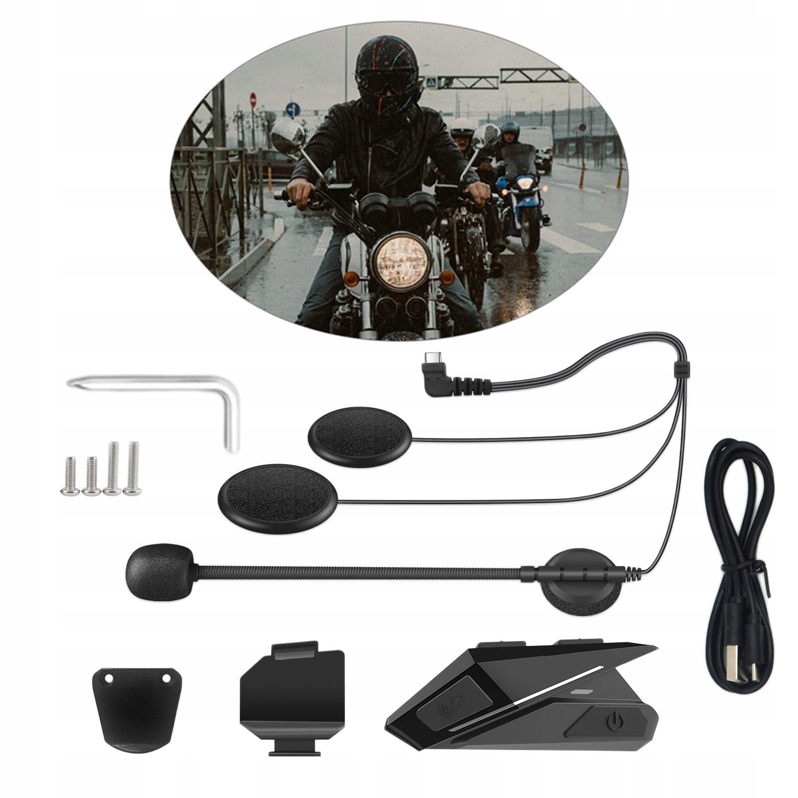 Motocyklowy zestaw sluchawkowy Bluetooth 5 0 Producent code Evial