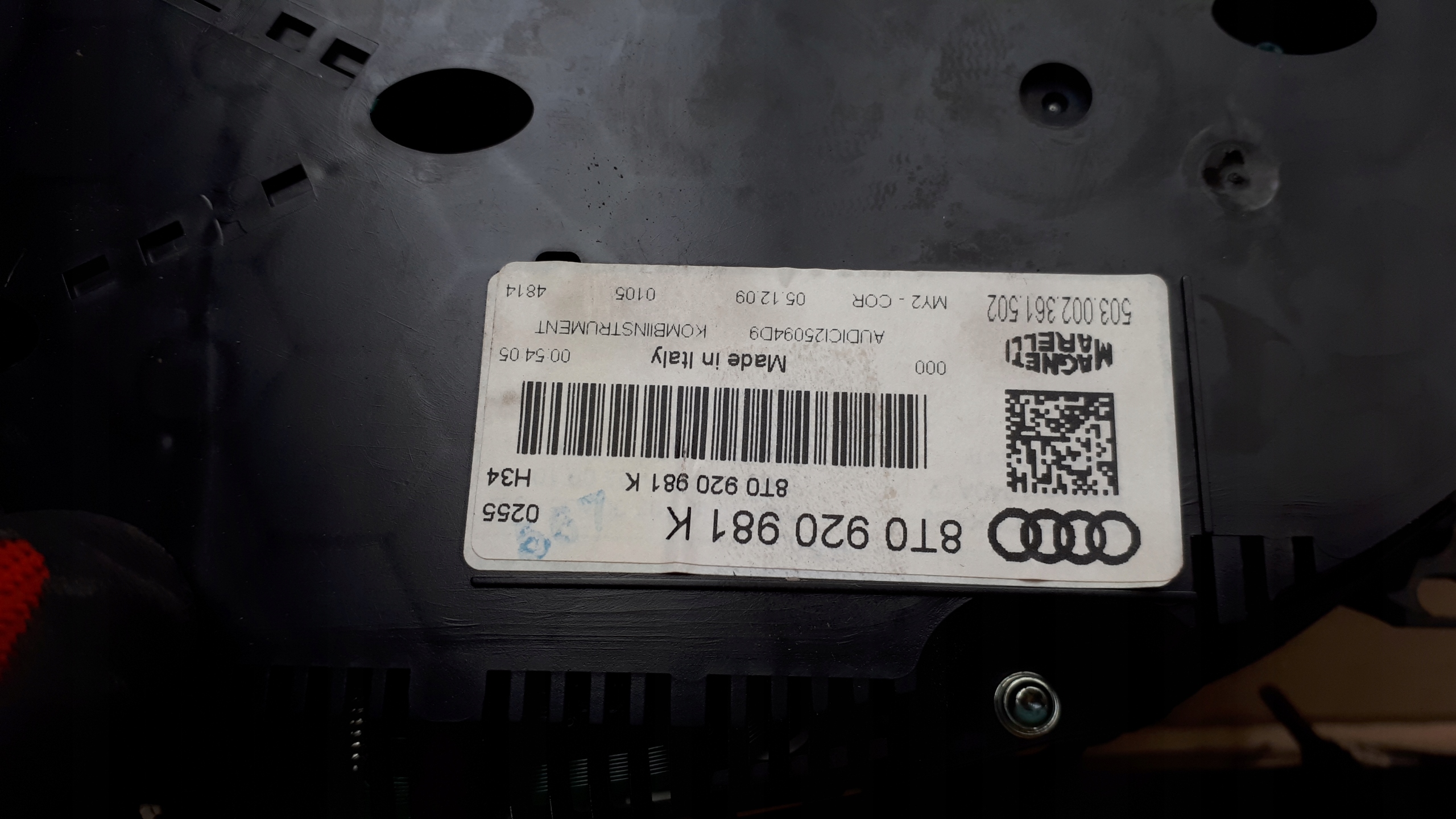 A5 8T dials clock 3.0 TDI 8T0920981K ANGLIK