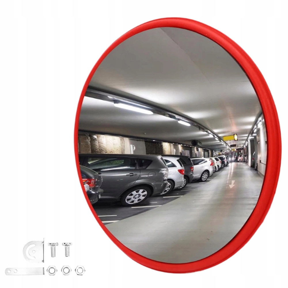 Zrcadlo Konvexní Silniční Skladové Sférické Nerozbitné Rukojeť 45 cm