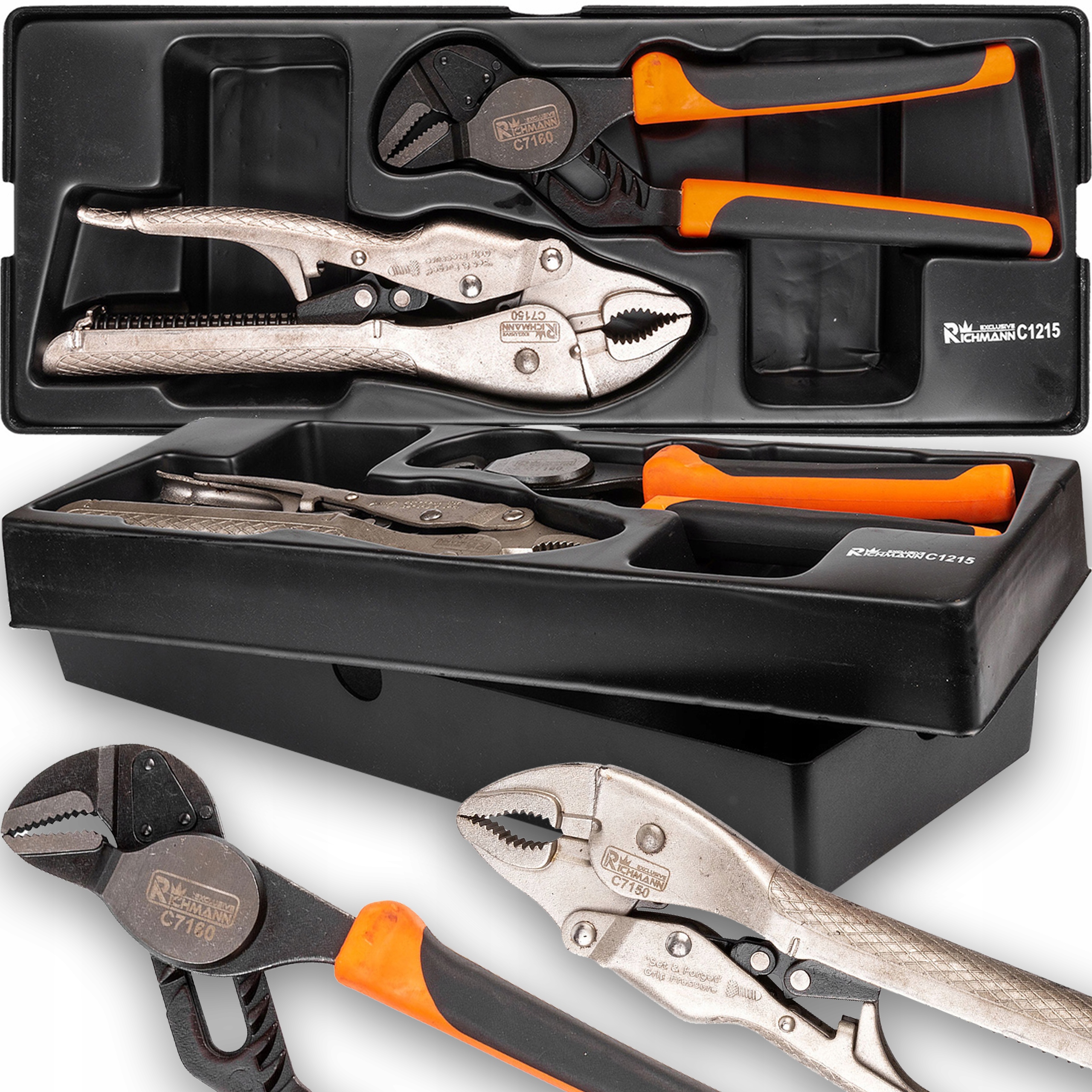 WKŁAD SZCZYPCE DO RUR + ZATRZASKOWE MORSE'A 2 ELEM