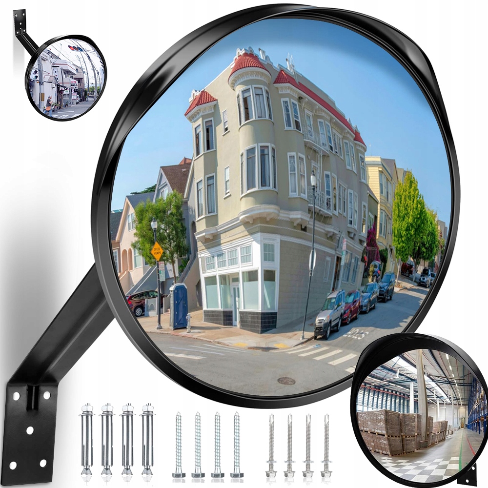 Zrcadlo Konvexní 40 CM Nastavitelné Zrcadlo Konvexní Široký Úhel Velký Rozměr